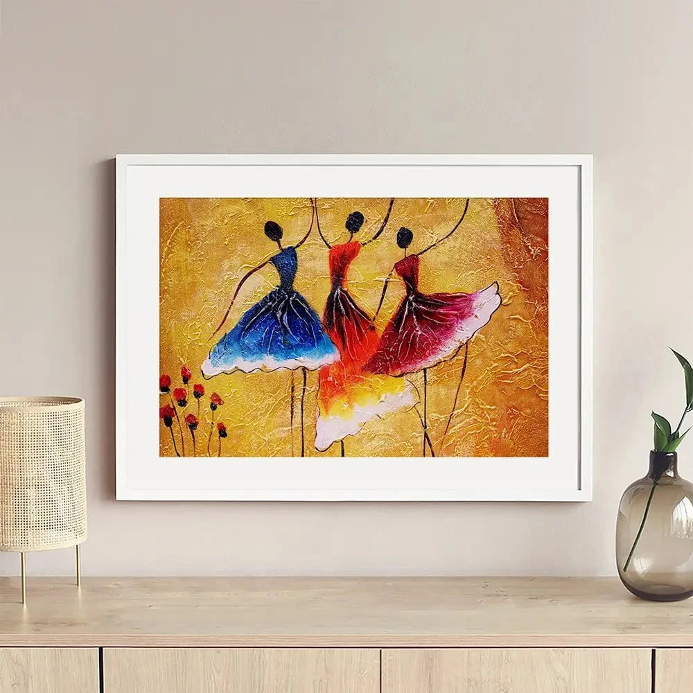 Three Dancing Ladies Framed Art Print Three Dancing Ladies Framed Art Print wall art product CYC / Shutterstock
