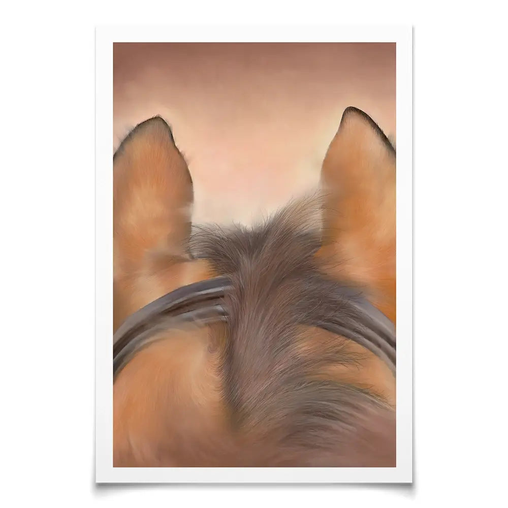 Through The Ears Art Print Through The Ears Art Print wall art product Georgie Turner