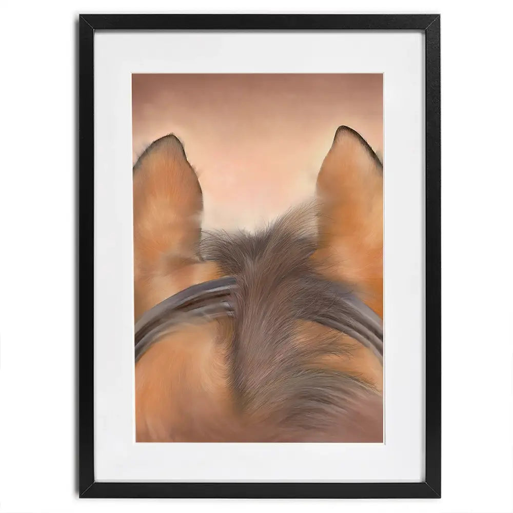 Through The Ears Framed Art Print Through The Ears Framed Art Print wall art product Georgie Turner