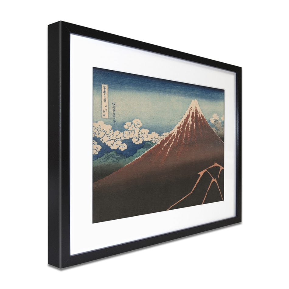 Thunderstorm Beneath The Summit Framed Art Print wall art product Katsushika Hokusai