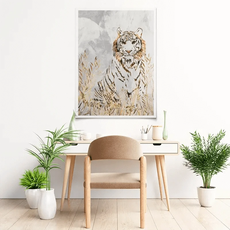 Tiger In The Long Grass Art Print Tiger In The Long Grass Art Print wall art product Sarah Manovski