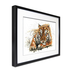 Tiger Paint Splash Framed Art Print wall art product KOSTART / Shutterstock