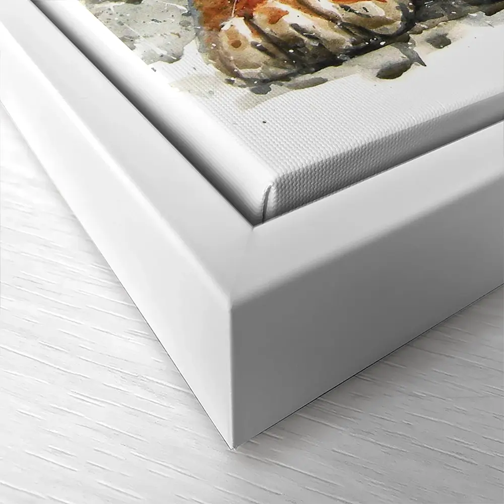 Tiger Paint Splash Square Canvas Print Tiger Paint Splash Square Canvas Print wall art product KOSTART / Shutterstock
