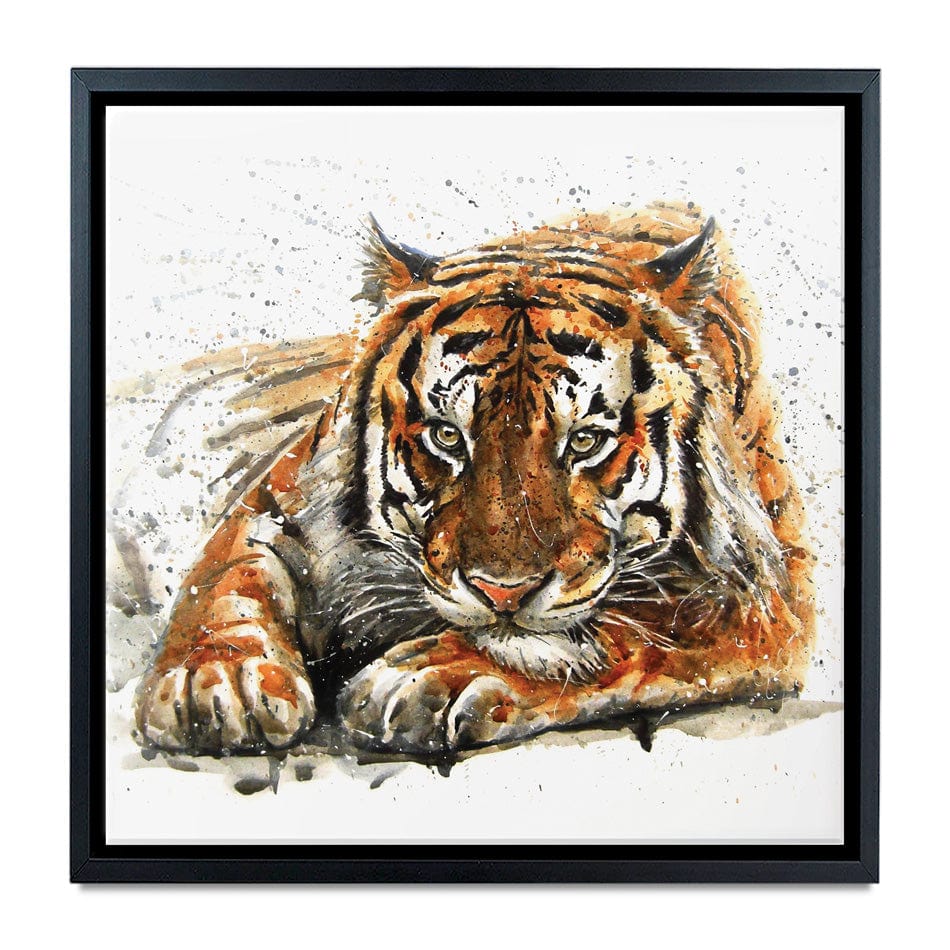 Tiger Paint Splash Square Canvas Print wall art product KOSTART / Shutterstock