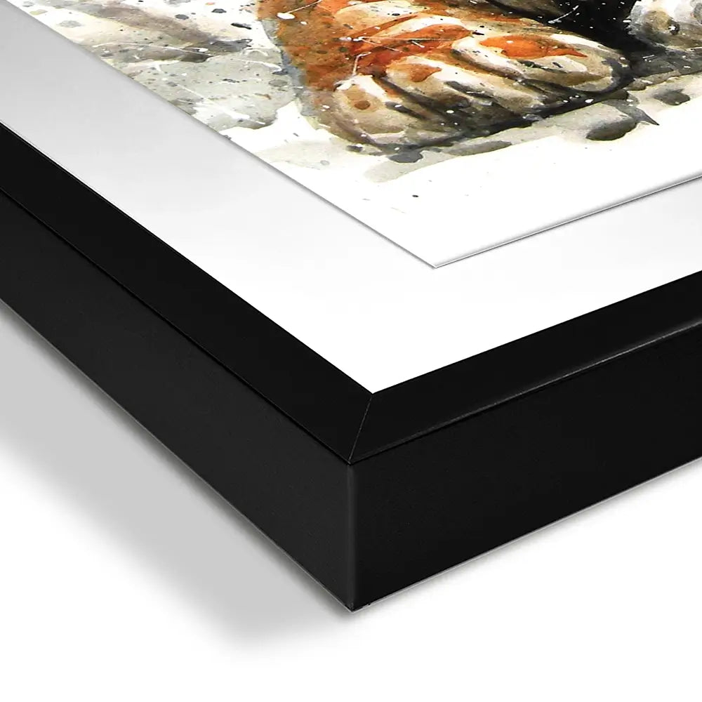 Tiger Paint Splash Square Framed Art Print Tiger Paint Splash Square Framed Art Print wall art product KOSTART / Shutterstock
