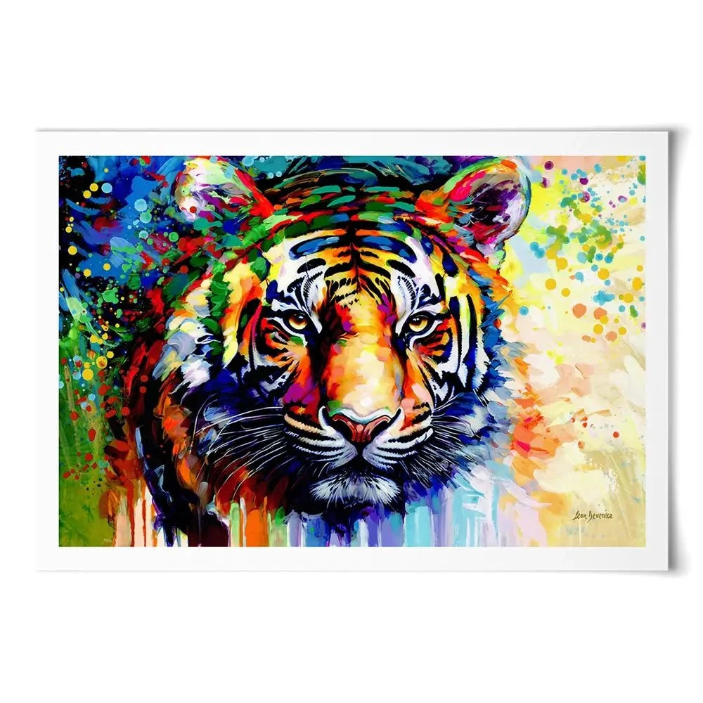 Tiger's Gaze Art Print Tiger's Gaze Art Print wall art product Leon Devenice