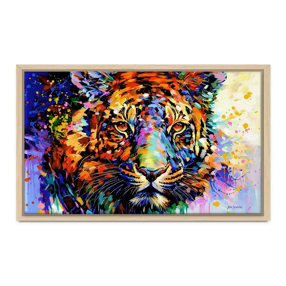 Tiger's Wild Wonder Canvas Print Tiger's Wild Wonder Canvas Print wall art product Leon Devenice