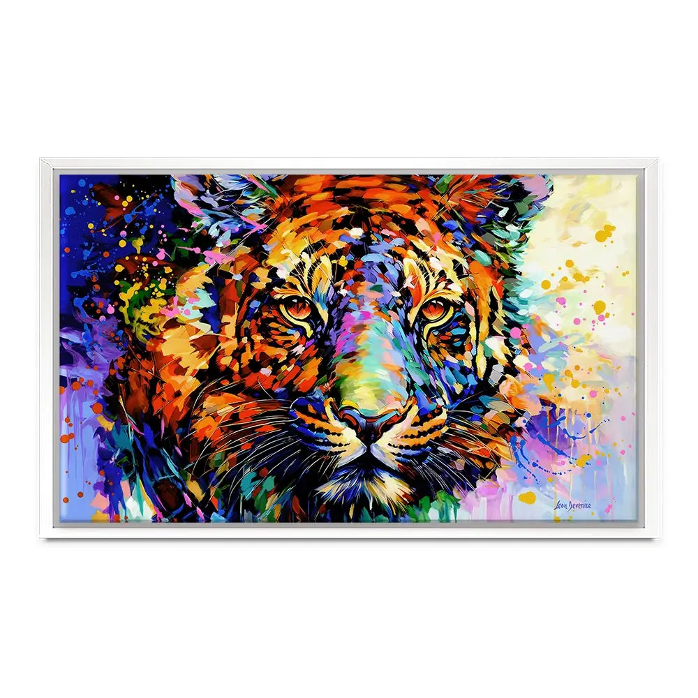 Tiger's Wild Wonder Canvas Print Tiger's Wild Wonder Canvas Print wall art product Leon Devenice