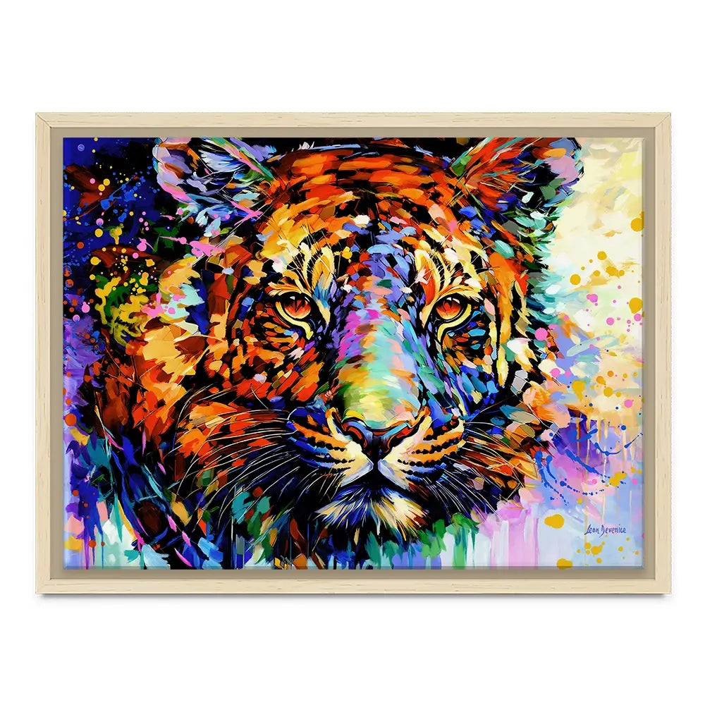 Tiger's Wild Wonder Canvas Print Tiger's Wild Wonder Canvas Print wall art product Leon Devenice