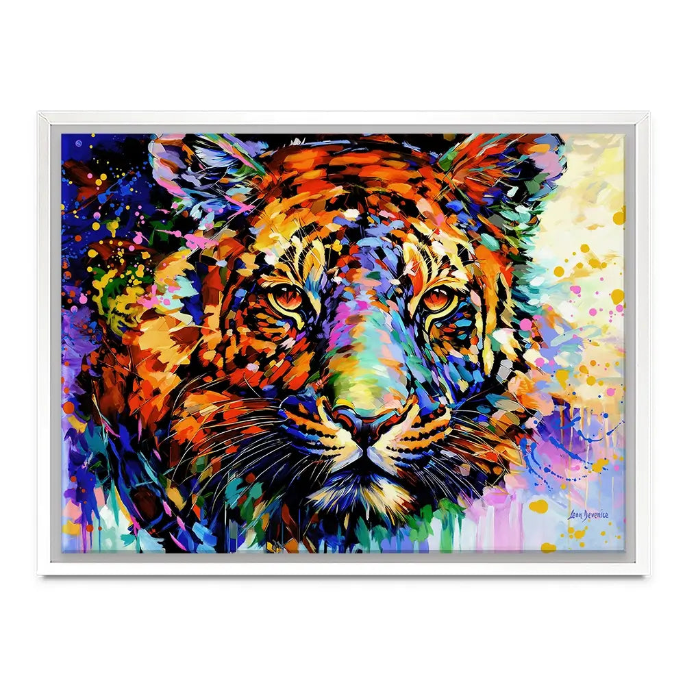 Tiger's Wild Wonder Canvas Print Tiger's Wild Wonder Canvas Print wall art product Leon Devenice