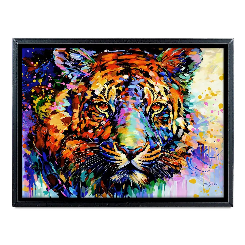 Tiger's Wild Wonder Canvas Print Tiger's Wild Wonder Canvas Print wall art product Leon Devenice
