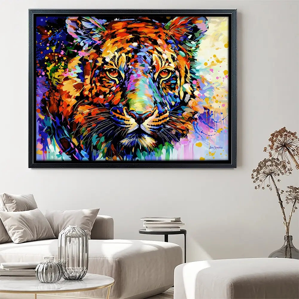 Tiger's Wild Wonder Canvas Print Tiger's Wild Wonder Canvas Print wall art product Leon Devenice