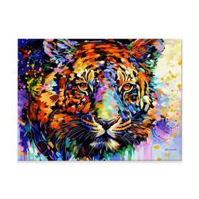 Tiger's Wild Wonder Canvas Print Tiger's Wild Wonder Canvas Print wall art product Leon Devenice