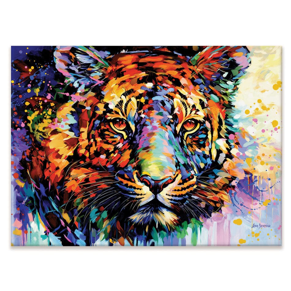 Tiger's Wild Wonder Canvas Print wall art product Leon Devenice