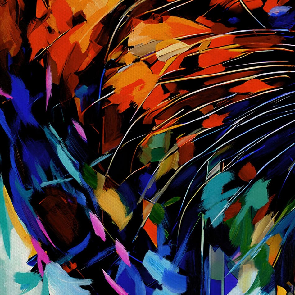Tiger's Wild Wonder Canvas Print wall art product Leon Devenice