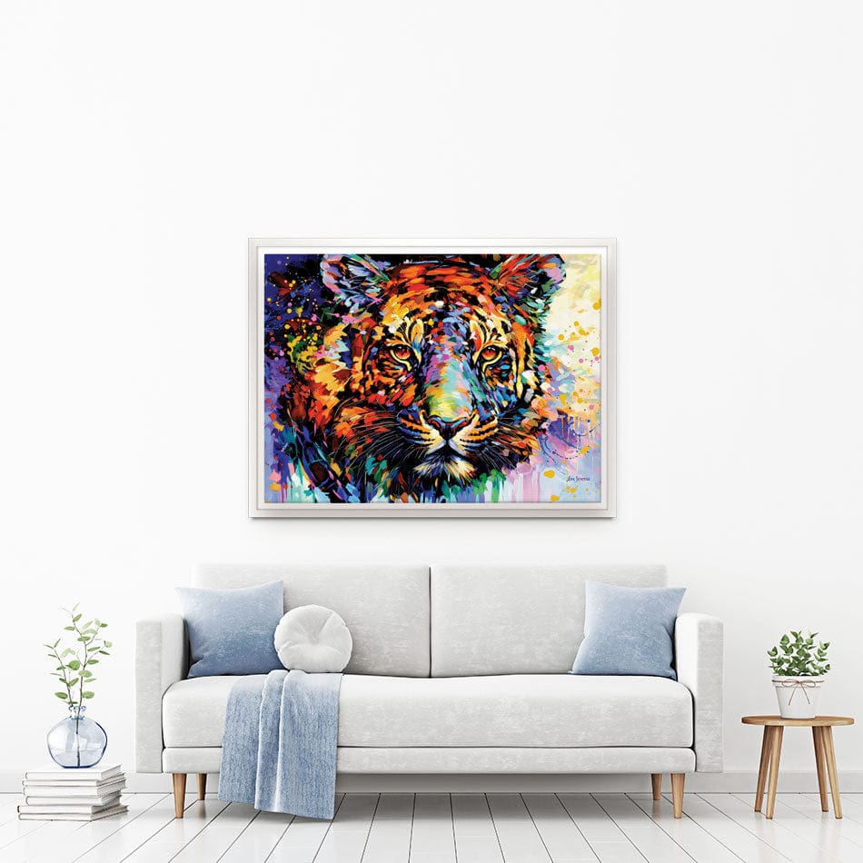 Tiger's Wild Wonder Canvas Print wall art product Leon Devenice