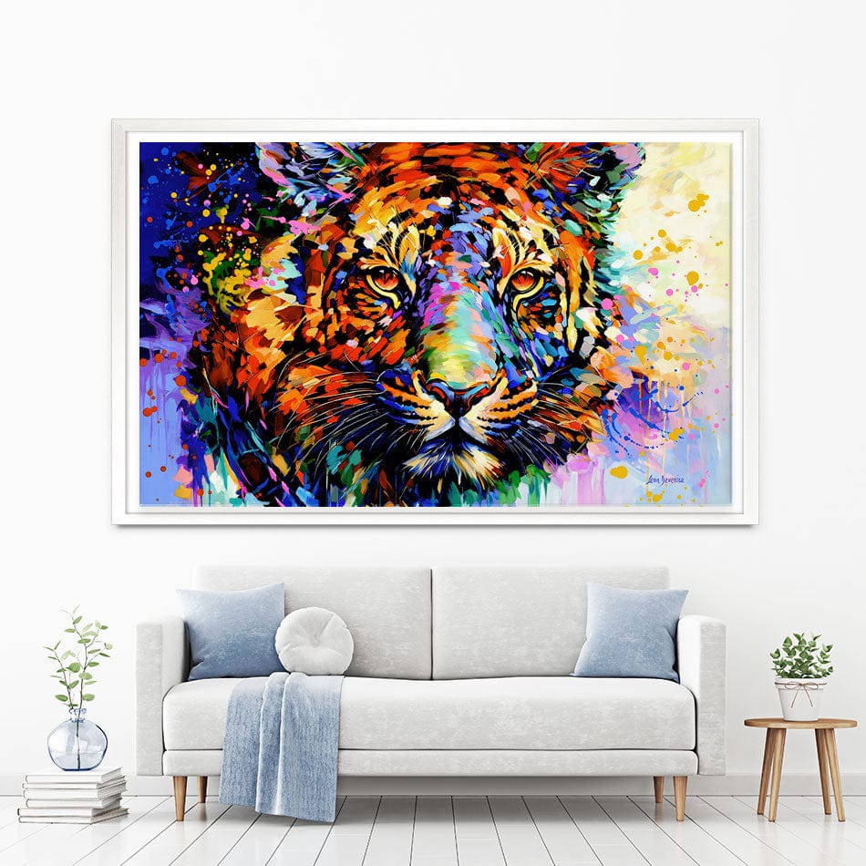 Tiger's Wild Wonder Canvas Print wall art product Leon Devenice