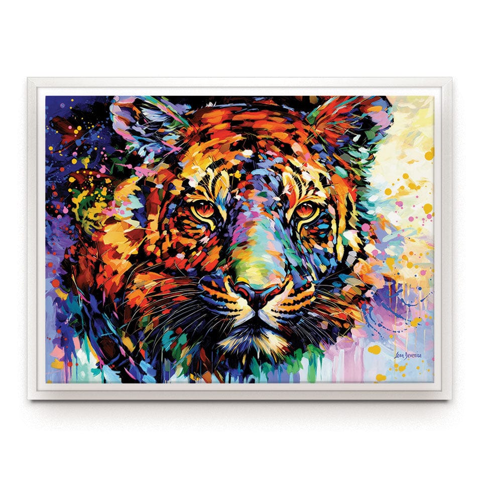 Tiger's Wild Wonder Canvas Print wall art product Leon Devenice