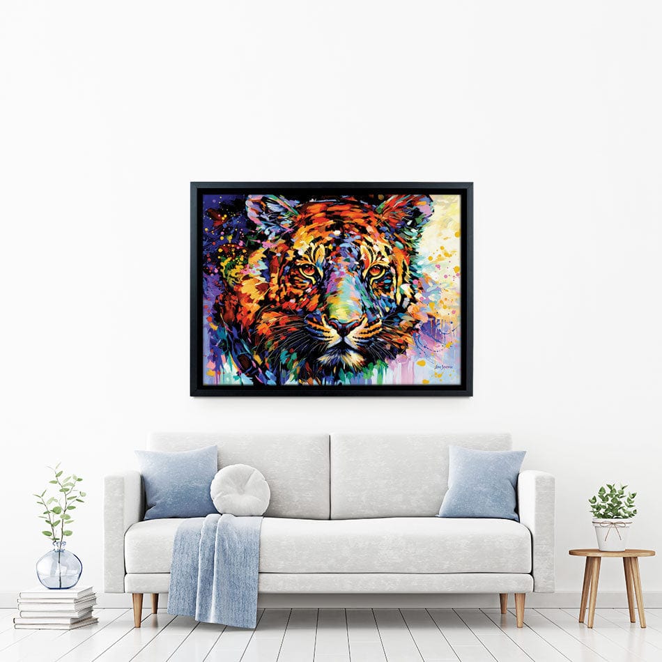 Tiger's Wild Wonder Canvas Print wall art product Leon Devenice