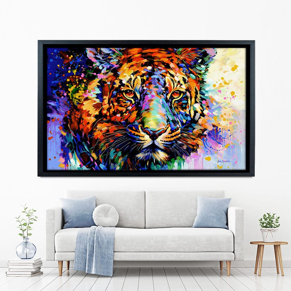 Tiger's Wild Wonder Canvas Print wall art product Leon Devenice
