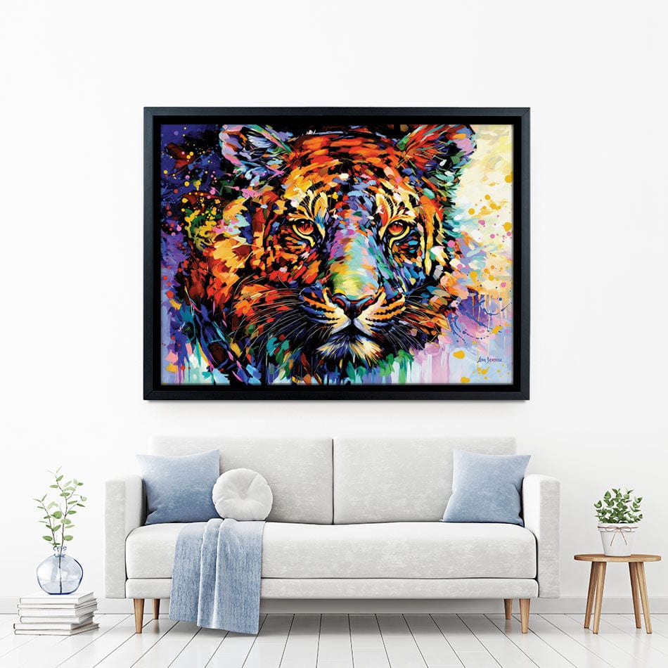 Tiger's Wild Wonder Canvas Print wall art product Leon Devenice