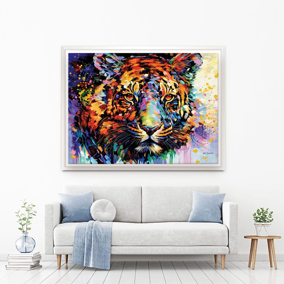 Tiger's Wild Wonder Canvas Print wall art product Leon Devenice