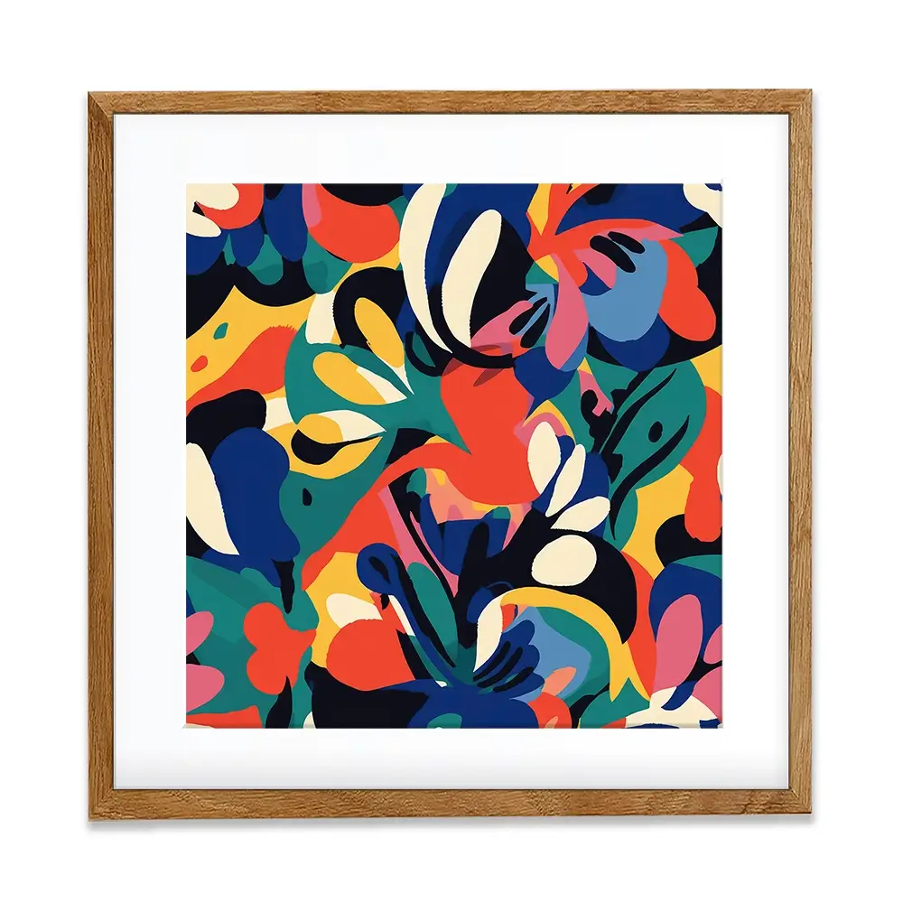 Tile 123 Square Framed Art Print Tile 123 Square Framed Art Print wall art product Treechild