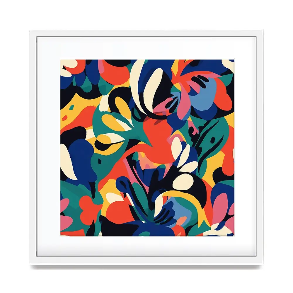 Tile 123 Square Framed Art Print Tile 123 Square Framed Art Print wall art product Treechild