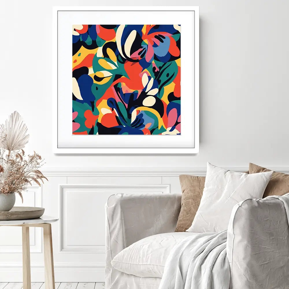 Tile 123 Square Framed Art Print Tile 123 Square Framed Art Print wall art product Treechild
