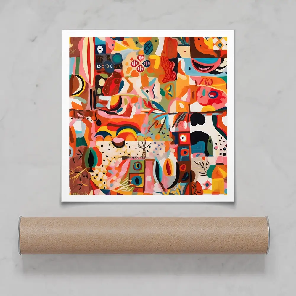 Tile 124 Square Art Print Tile 124 Square Art Print wall art product Treechild