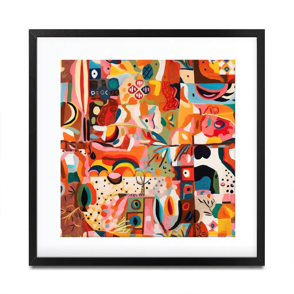 Tile 124 Square Framed Art Print Tile 124 Square Framed Art Print wall art product Treechild