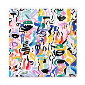 Tile 144 Square Canvas Print Tile 144 Square Canvas Print wall art product Treechild