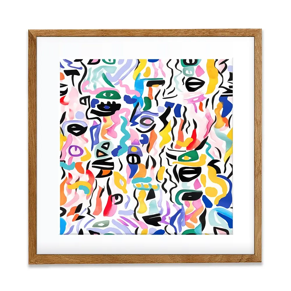 Tile 144 Square Framed Art Print Tile 144 Square Framed Art Print wall art product Treechild
