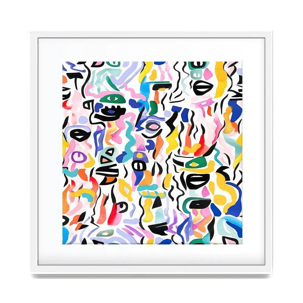 Tile 144 Square Framed Art Print Tile 144 Square Framed Art Print wall art product Treechild