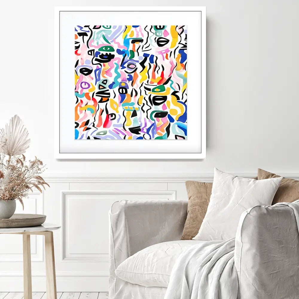 Tile 144 Square Framed Art Print Tile 144 Square Framed Art Print wall art product Treechild