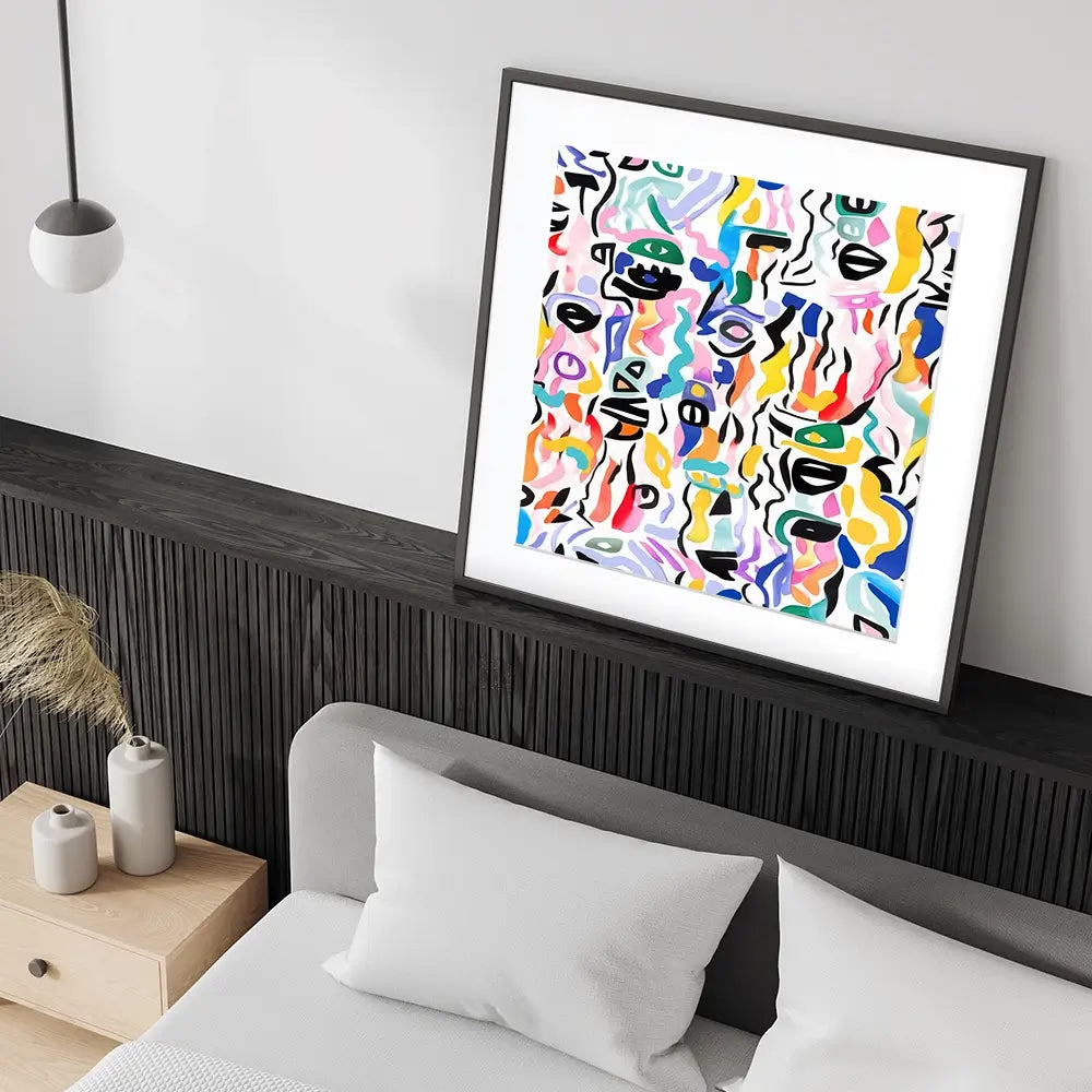 Tile 144 Square Framed Art Print Tile 144 Square Framed Art Print wall art product Treechild