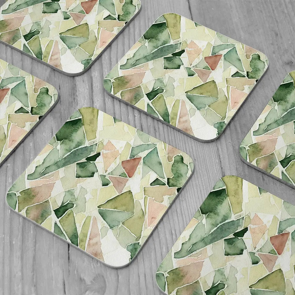 Tile 48 Coaster Set Tile 48 Coaster Set wall art product Treechild