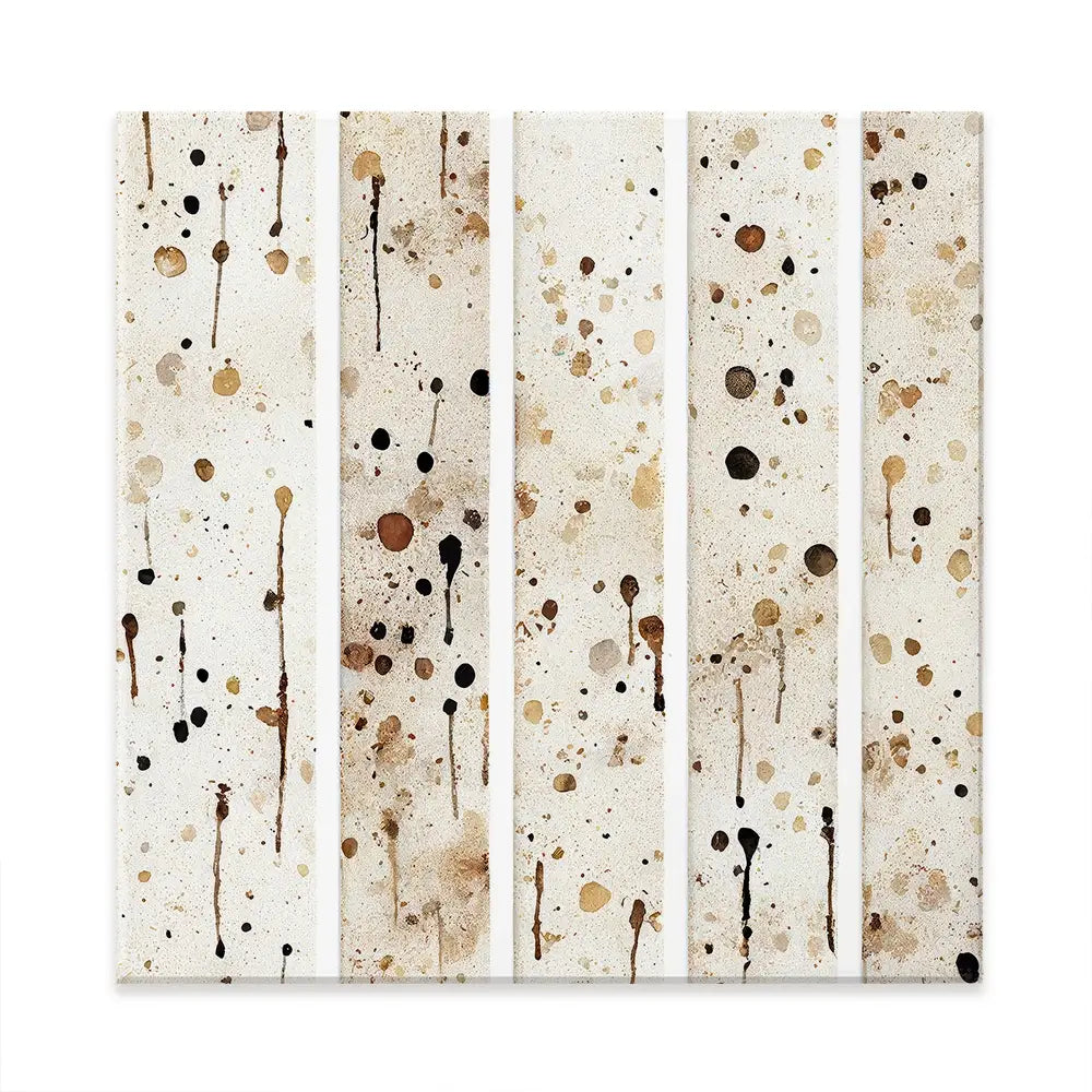 Tile Splatter Square Canvas Print