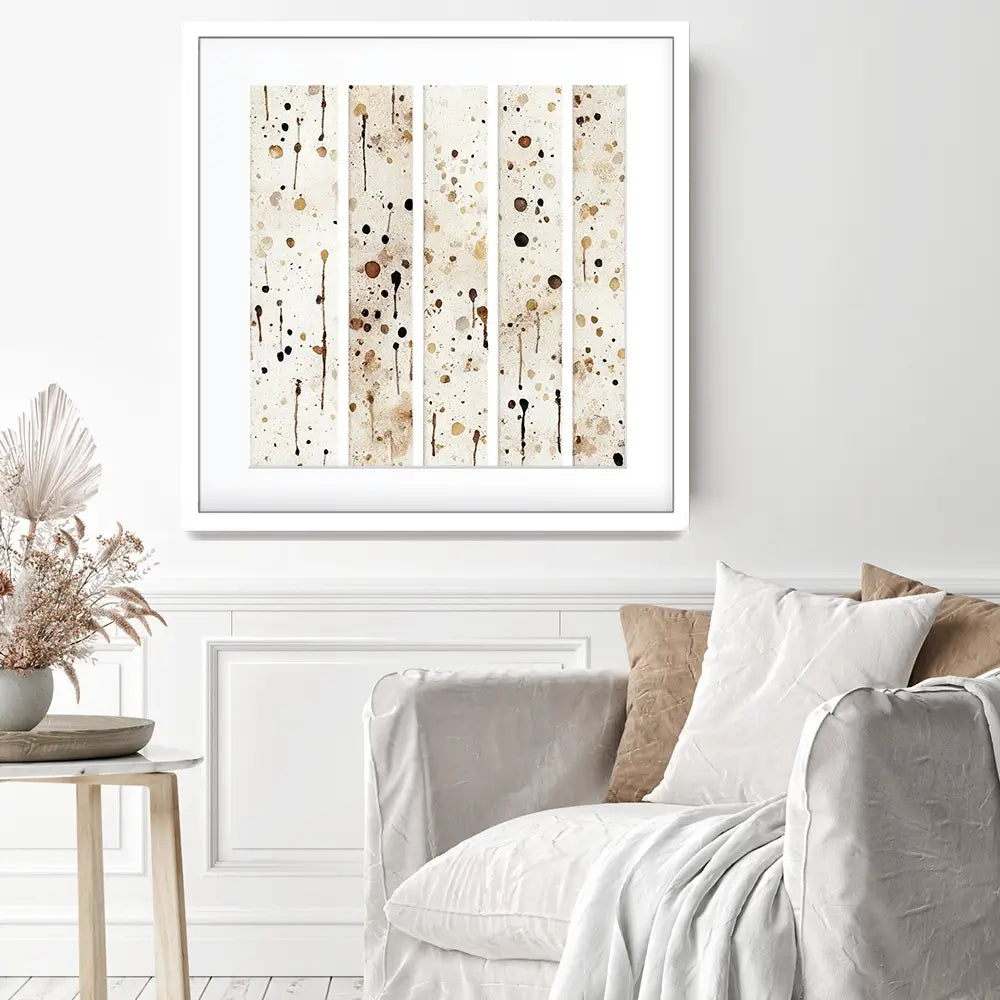 Tile Splatter Square Framed Art Print Tile Splatter Square Framed Art Print wall art product Treechild