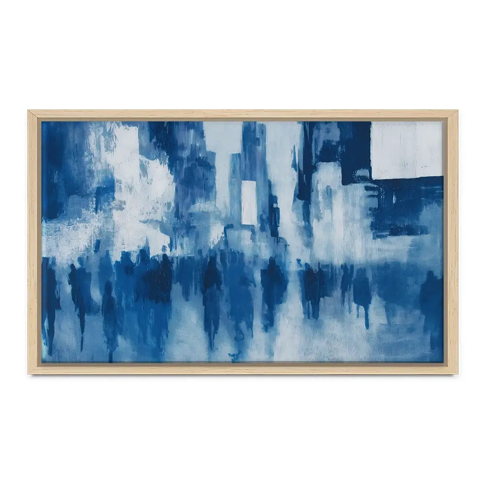Times Square Crowd Blur Canvas Print Times Square Crowd Blur Canvas Print wall art product Chromatic Storm Studio