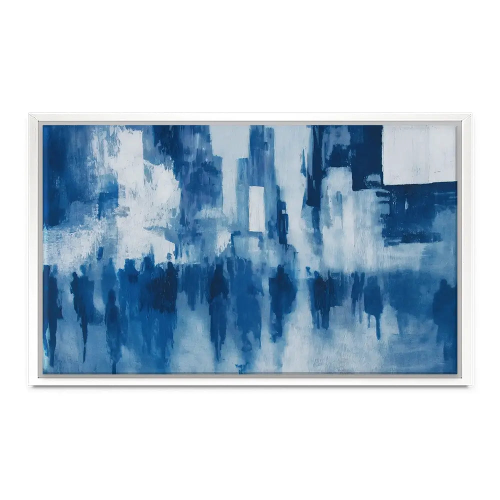 Times Square Crowd Blur Canvas Print Times Square Crowd Blur Canvas Print wall art product Chromatic Storm Studio