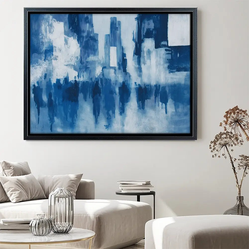 Times Square Crowd Blur Canvas Print Times Square Crowd Blur Canvas Print wall art product Chromatic Storm Studio