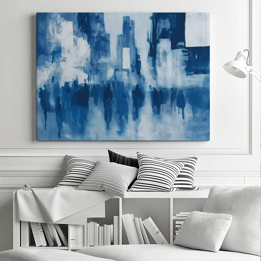 Times Square Crowd Blur Canvas Print Times Square Crowd Blur Canvas Print wall art product Chromatic Storm Studio