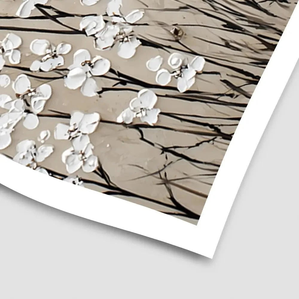 Tiny Ivory Flowers Art Print Tiny Ivory Flowers Art Print wall art product Franklyn Gregory - Independent