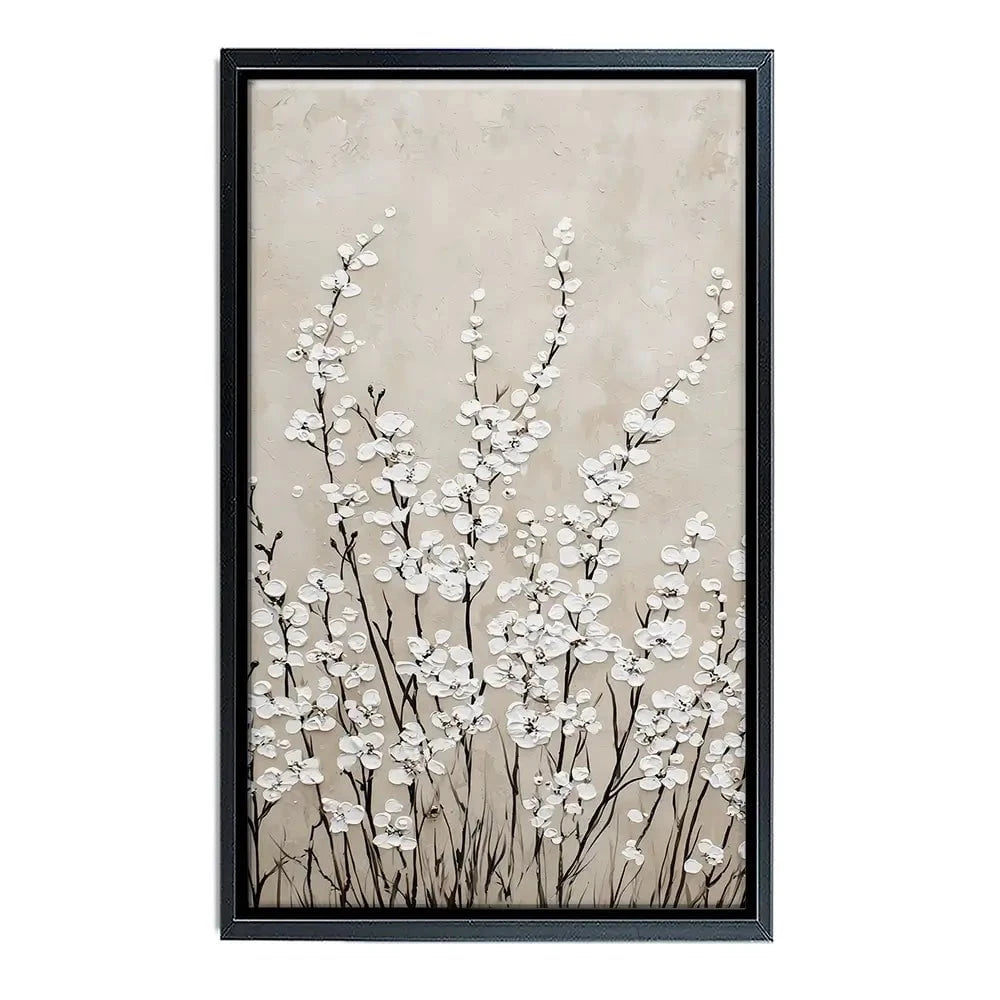 Tiny Ivory Flowers Canvas Print Tiny Ivory Flowers Canvas Print wall art product Franklyn Gregory - Independent