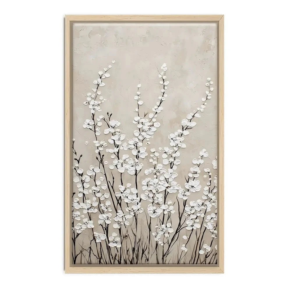 Tiny Ivory Flowers Canvas Print Tiny Ivory Flowers Canvas Print wall art product Franklyn Gregory - Independent