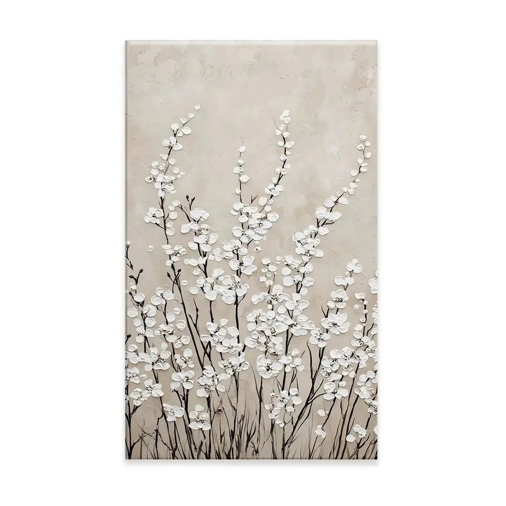 Tiny Ivory Flowers Canvas Print Tiny Ivory Flowers Canvas Print wall art product Franklyn Gregory - Independent