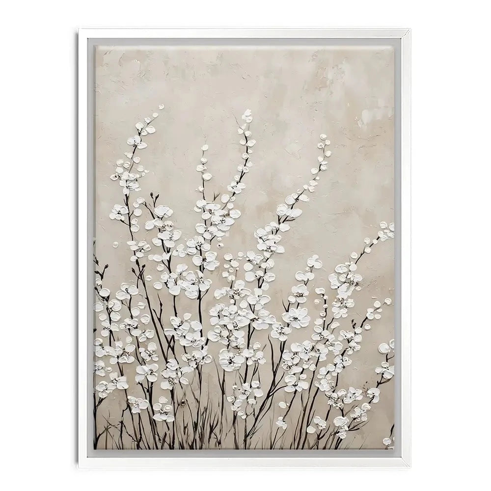 Tiny Ivory Flowers Canvas Print Tiny Ivory Flowers Canvas Print wall art product Franklyn Gregory - Independent