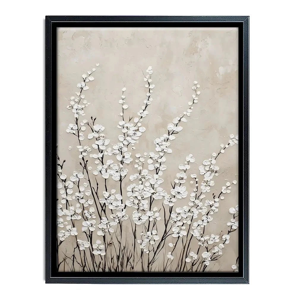 Tiny Ivory Flowers Canvas Print Tiny Ivory Flowers Canvas Print wall art product Franklyn Gregory - Independent