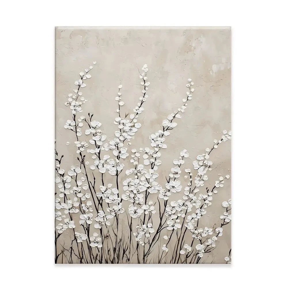 Tiny Ivory Flowers Canvas Print Tiny Ivory Flowers Canvas Print wall art product Franklyn Gregory - Independent